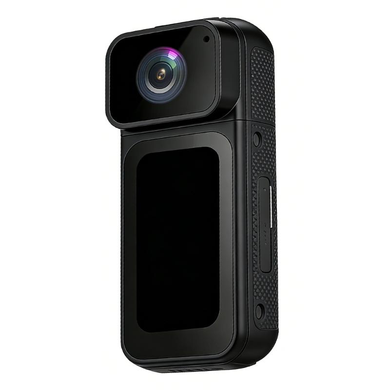 Magnetic Camera Portable Retro Camera Video Recorder Sports Mini Camera Pocket Camera with 180 Degree Rotating Lens