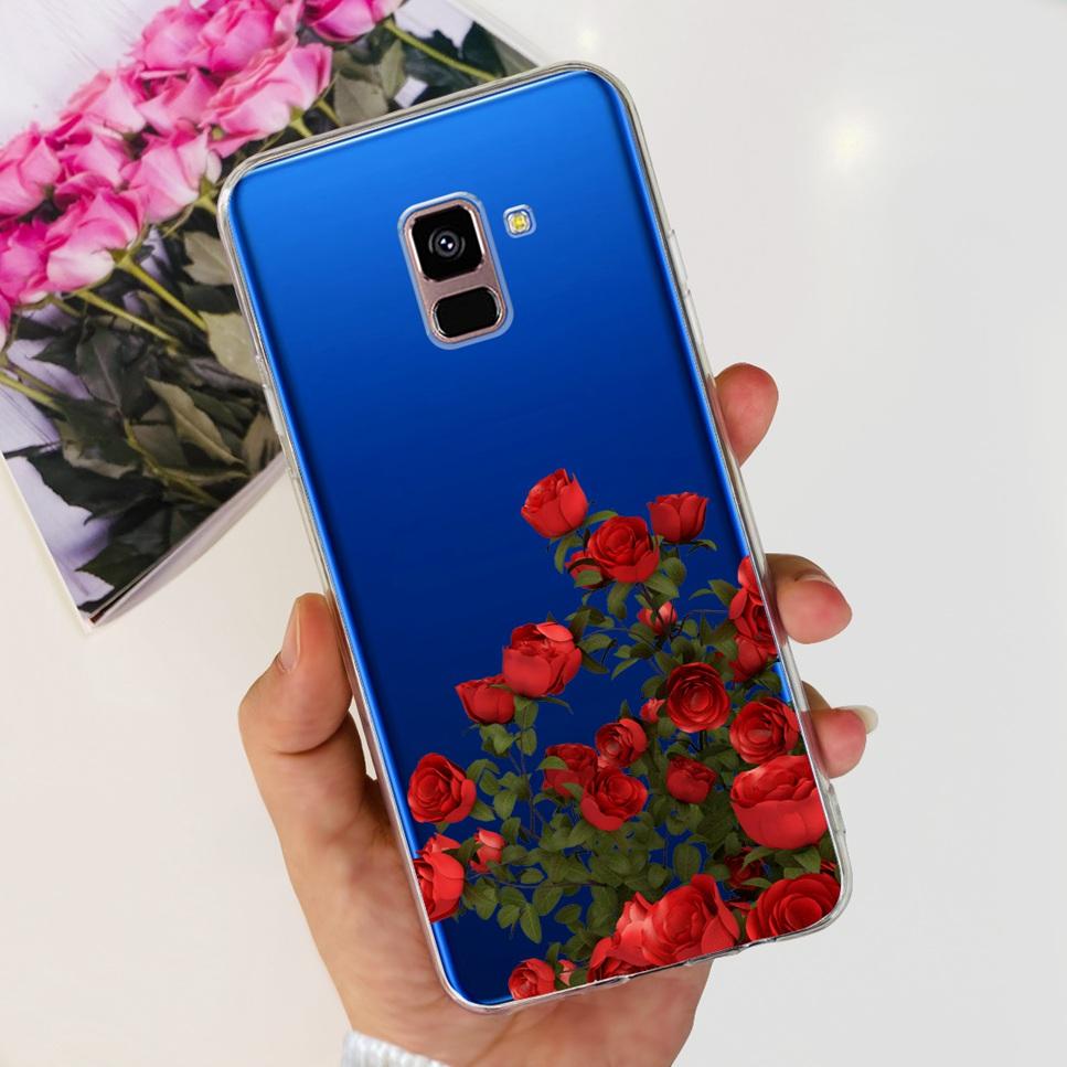 For Samsung Galaxy A8+ A8 Plus Case New Butterfly Flower TPU Soft Silicon Cover For Samsung A8+ 2018 SM-A730F Phone Case Funda