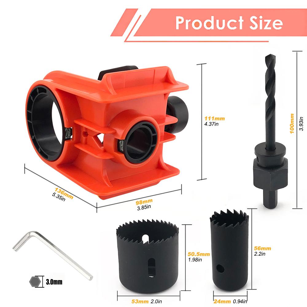 Door Latch Mortise Tool Installation Kit+Ball Door Lock Installation Kit Fit 1-3/4" or 1-3/8" Thick Door Only for Wood Doors