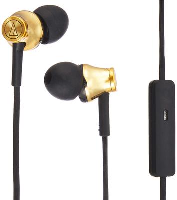 Mikrofonlu Audio Technica kulaklıklar Altın GD iPod/iPhone/iPad kulak içi ATH-CK330i