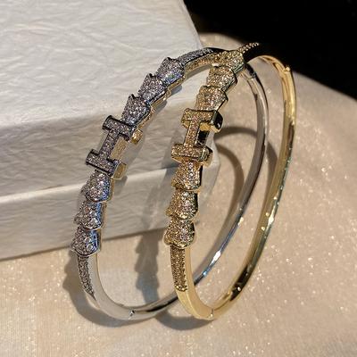 Nail Bracelet Women's Light Luxury Plated Bracelet with Advanced Design Handpiece