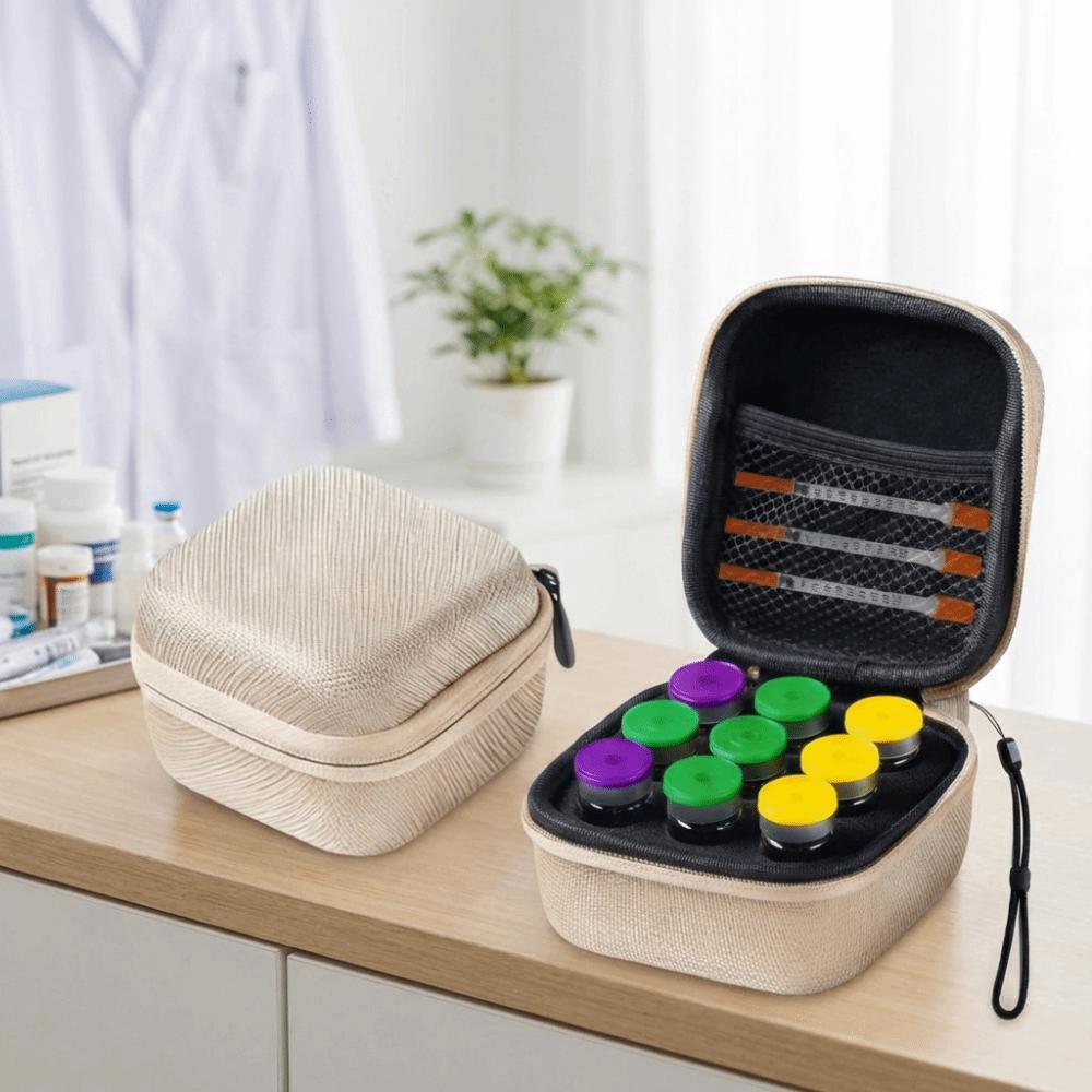 Waterproof Insulin Vial Protector 9 Slots Insulin Organizer Insulin Vial Storage Case for Home