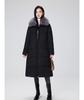 Women’s Long Fur Lapel Windproof Thicken Warm Winter Jacket