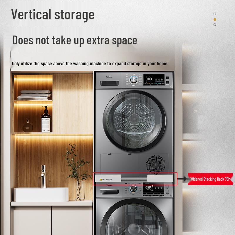 Регульована полиця-стелаж з нержавіючої сталі для сушильних машин - Економія місця