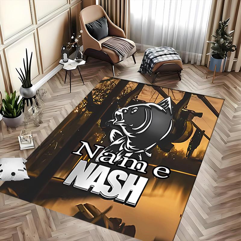 Custom Personalization Nash Logo Area Rug - Perfect For Kitchen, Bathroom,Laundry Room Decor Large Size Available,Gift All Seasons