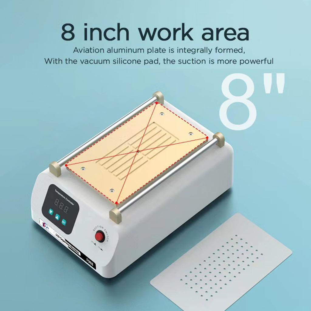 LCD-Bildschirm-Separator 8" Bildschirm Reparatur Trennmaschine Eingebaute Doppelpumpe 400W Glaslinse