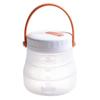 Leak-Proof Silicone Fresh Keeping Food Bucket Heat Resistant Reusable Container 800/1200/1500ml for Camping Food Storage