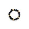Vlen Boho Stackable Rings for Women Dainty Natural Stone & Gold Beaded Stacking Rings Minimalist Bohemian Jewelry Daily Gifts