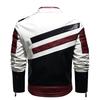 Autumn and Winter Men's Standing Collar Washing Motorcycle Pu Leather Jacket Large Size Casual Leather Jacket Men