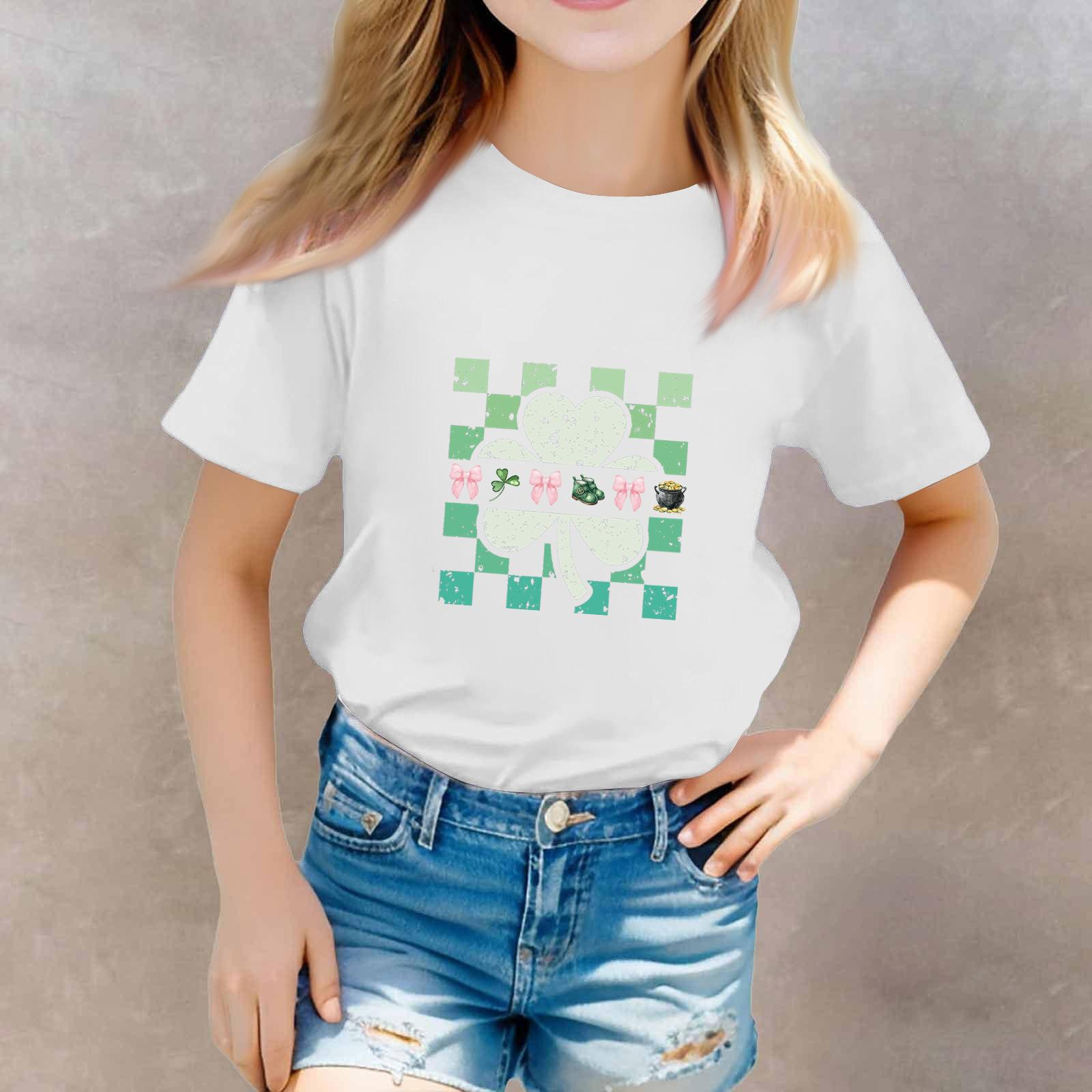 

St. Patrick s Day Toddler Girl Boy T-Shirts Kids Top Boys And Girls Printed Short Sleeved T-shirt 160