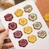 10Pcs Self Adhesive Wedding Invitation Seal Decals DIY Envelope Seal Stickers Wax Seal Stickers