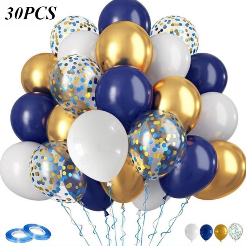 30PCS Latex Balloons for Birthday Weddings Anniversary Bridal Shower Graduation Party Decorations for Christmas, Halloween