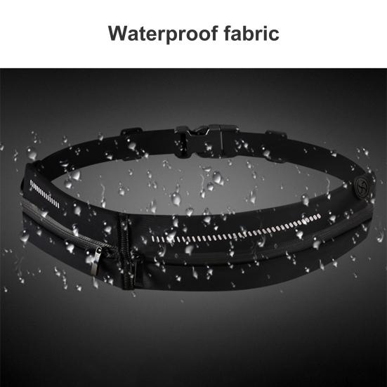 Sport Fanny Pack Double Pockets Large Capacity Multifunctional Waterproof Adjustable Storage Bag Portable Unisex Phone Holder Running Waist