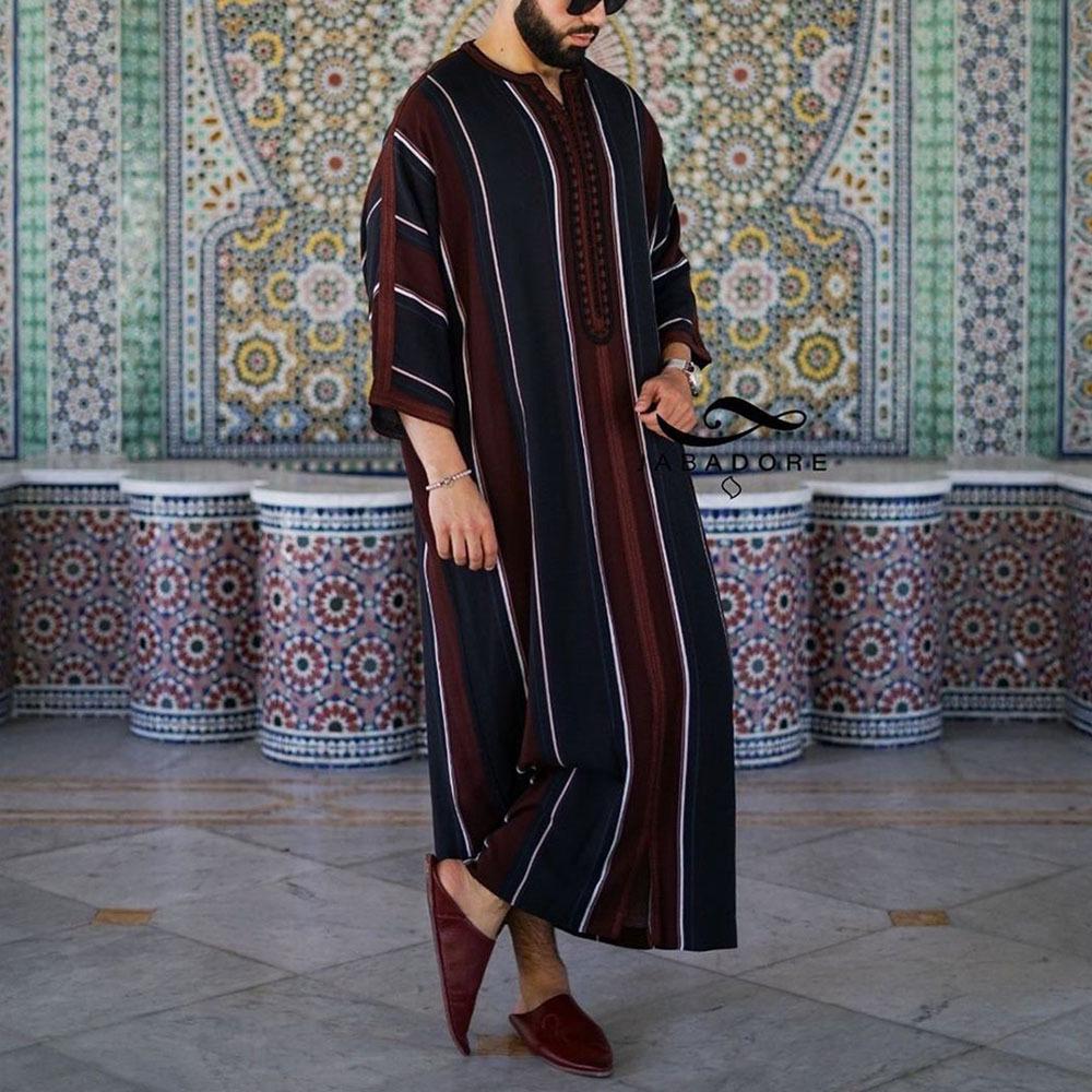 

Black Striped Loose Fit Long Shirt (2021) 3XL