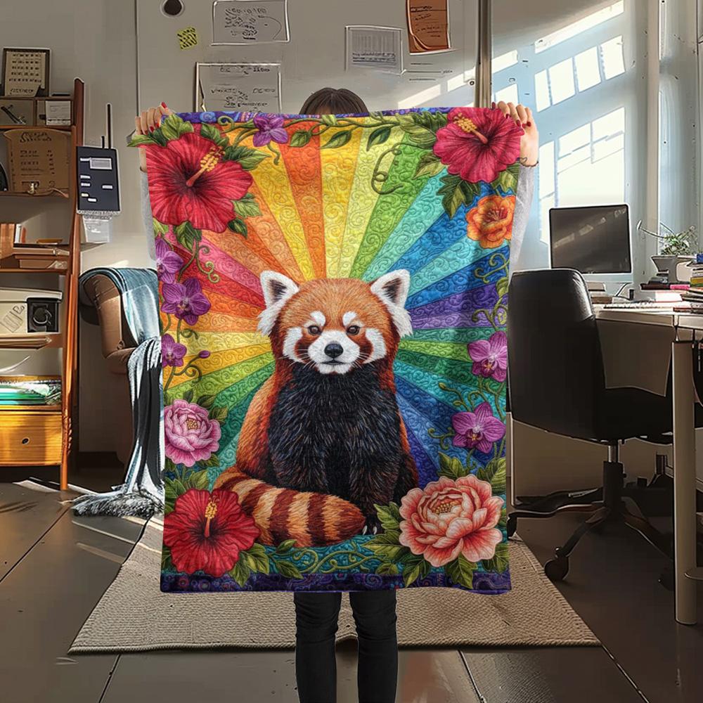 1PC Quilting Print FlAannel Blanket, High Quality Comfortable for All Seasons, Home Decor, Warmth and Comfort