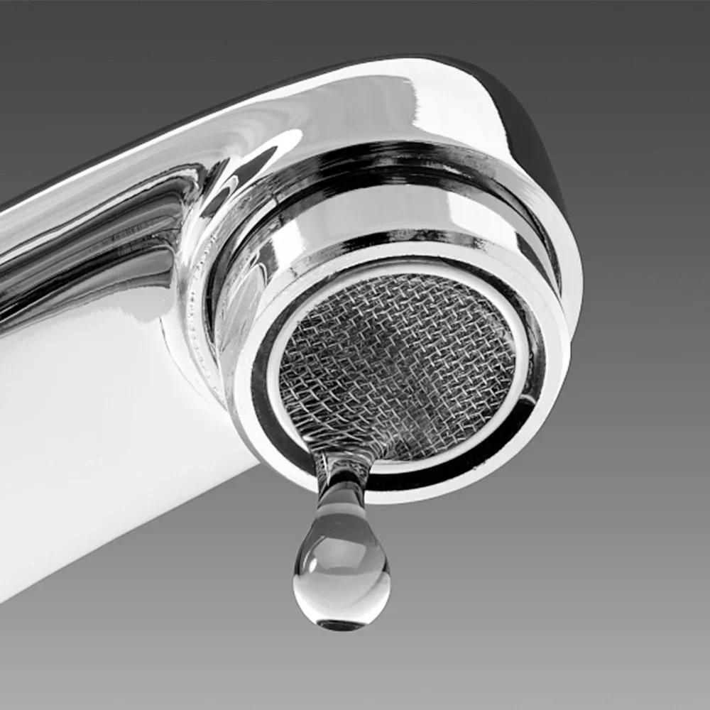 1/6set Messing Wassersparhahn Belüfter Gewinde Bad Wasserhahn Bubbler Austauschbarer Filter Gemischte Düse 24mm Bad Teil