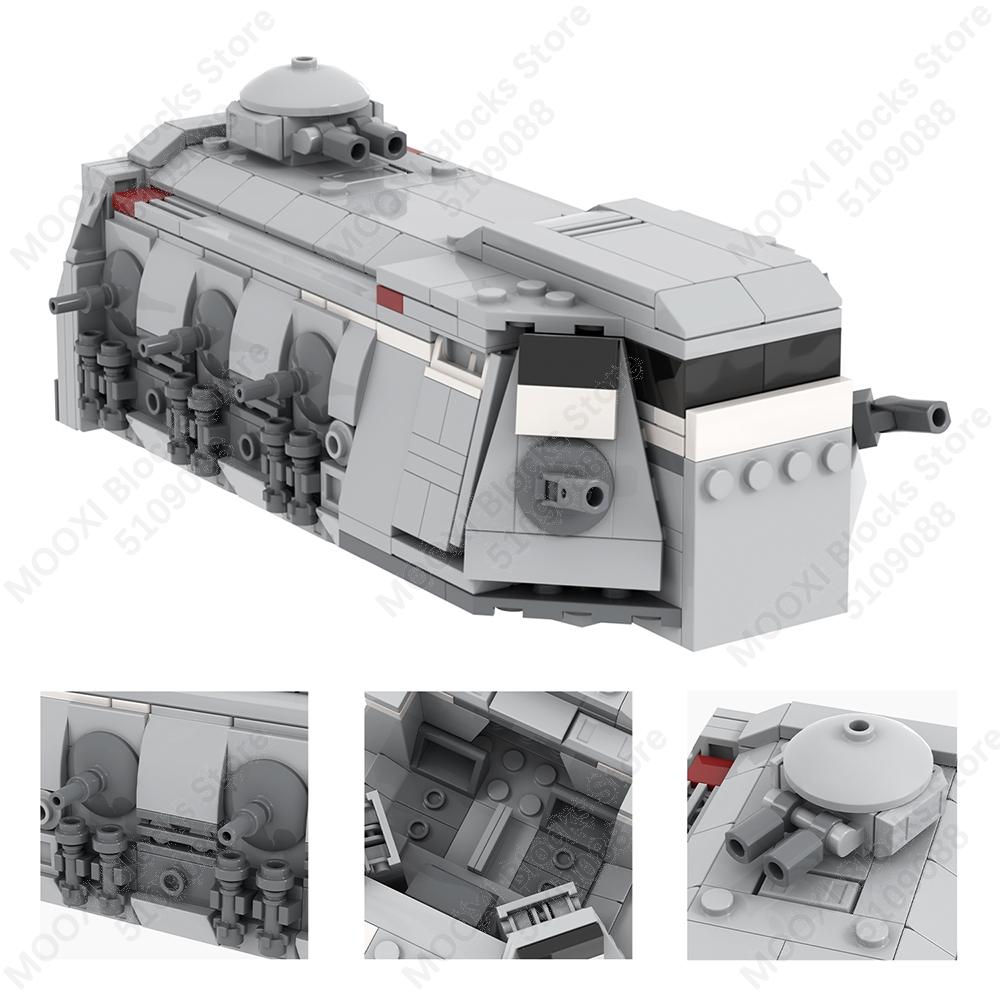 MOOXI MOC Space Wars Movie Robot Soldier Fighter Tank Weapons Battle Scene Models Bricks Building Blocks Figures Toys Kids Gifts