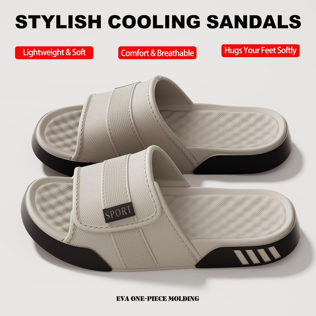 Men'S Indoor and Outdoor Slippers Thick Bottom EVA Non-slip Fashionable Wear-resistant Casual shoes