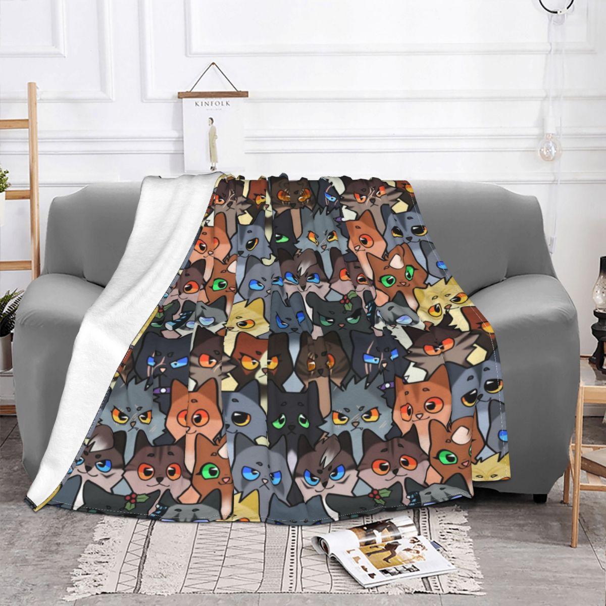 

Набори Воїна Котячий Плед Оксамитовий Осінньо-Зимовий Милий Багатофункціональний Теплий Плед Для Дивана Вуличний Плюшевий Тонка Ковдра 100x80cm 40x30in