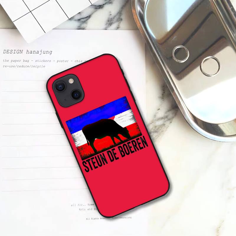 No Farmers No Food Trots Op De Boer Phone Case For iPhone 11 12 Mini 13 14 Pro XS Max X 8 7 6s Plus 5 SE XR Shell