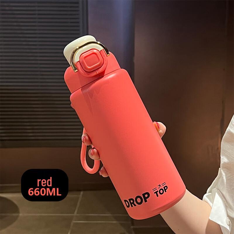 

OLOEY Cute Cartoon 316 Stainless Steel Insulated Straw Water Bottle