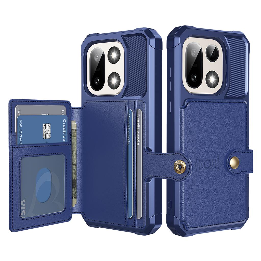 For OnePlus 15 5G Case with Card Holder PU Leather + TPU Phone Back Cover