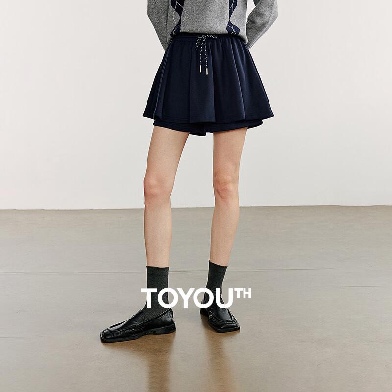 Chuyu Women s Cotton Blend Casual Skirt Shorts L