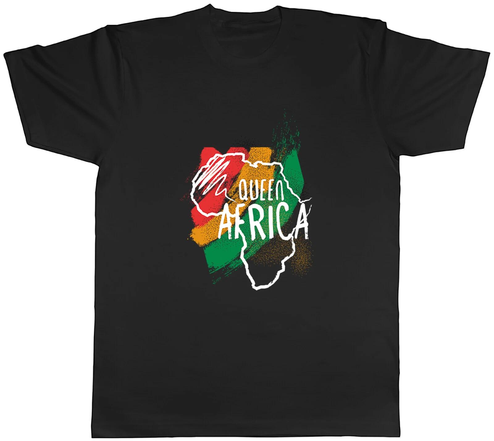Queen Africa Mens T-Shirt Grunge Continent Unisex Tee Gift L