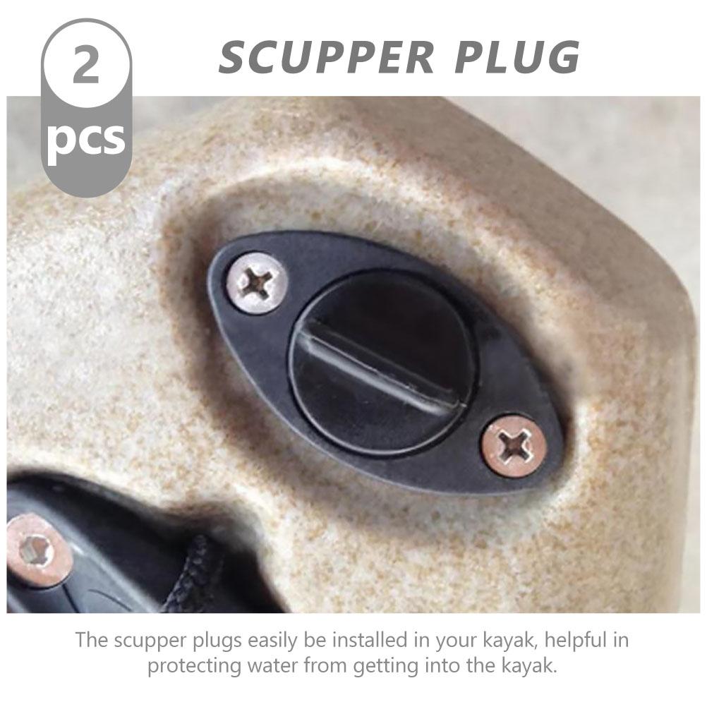 2pcs Universal Kayak Scupper Plug Nylon Marine Boat Plug Bungs Replacements Accessory