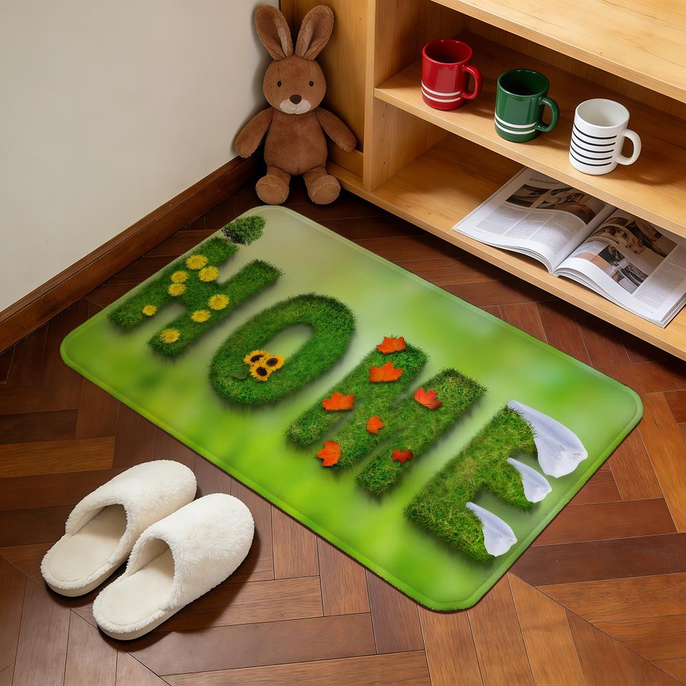 modern word art fashion family LOVE Home Bedside Rug Kitchen Bath Floor Mat Hallway Balcony Carpet Entrance Doormat hogar Decor