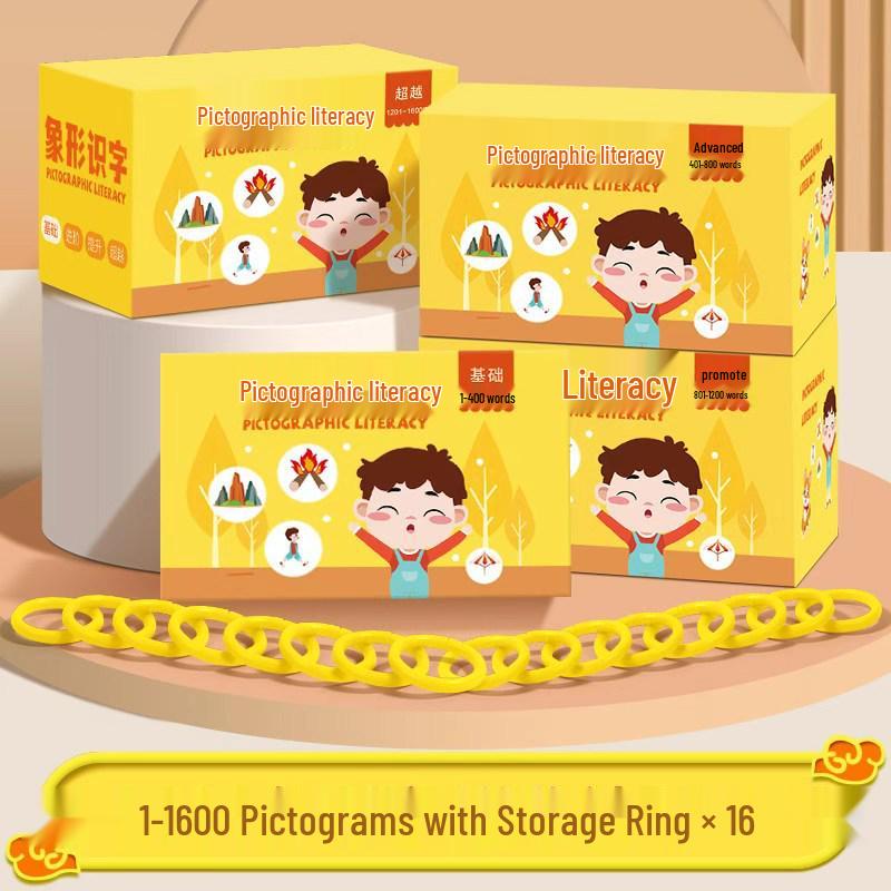 Kindergarten Literacy Cards: 3000 Picture-Based Chinese Characters for Early Learning and Baby Recognition