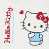 Sanrio Kids Hello 826804 Short-Sleeve T-Shirt, Kitty, White, 90cm,