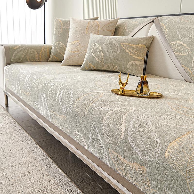 Leather Sofa Cushion Is Universal In All Seasons, Light Luxury And High-End New Non-Slip Seat Cushion Cover Cover Cloth Towel