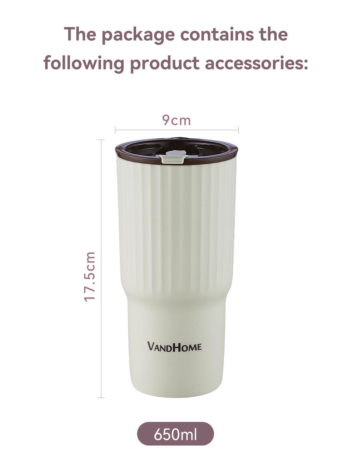 WORTHBUY Leuke Beer Plastic Waterbeker Grote Capaciteit Waterfles Reizen Lekvrij Tumbler Met Deksel Draagbare Melk Koffiekopjes 0.65L