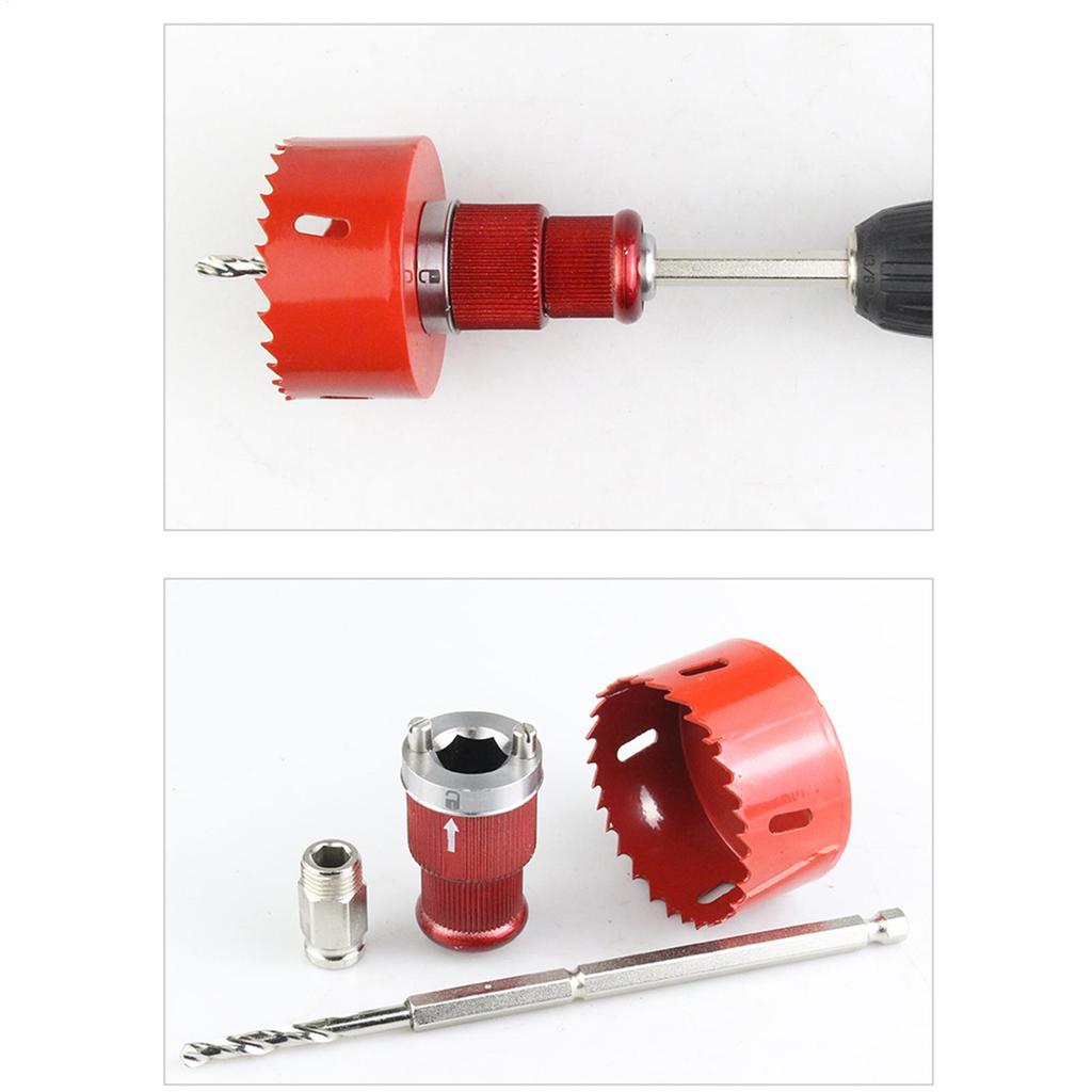 Coring Hole Drill Rod Hex Shank Drill Bit Wood Hole Cutter Quick Cores Opener Power Tool Accessories For Gypsum Boards
