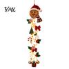 Ornamenti Artigianali all'Uncinetto Personalizzati, Appendiporta di Natale Luminoso, Spirale all'Uncinetto con Luci LED, Pupazzo di Neve Babbo Natale Renna Decorazione Festiva per Ingresso Angelo