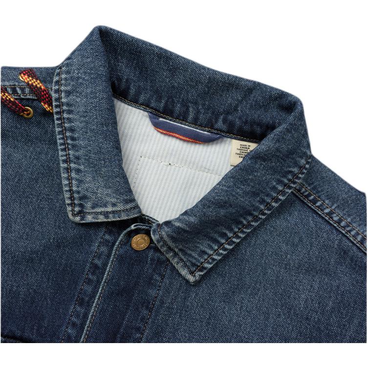 Levis SS25 New Year Limited Edition Drawstring Connection Design Button Closure Denim Jacket Men Jackets Dark-Blue 0036E-0000
