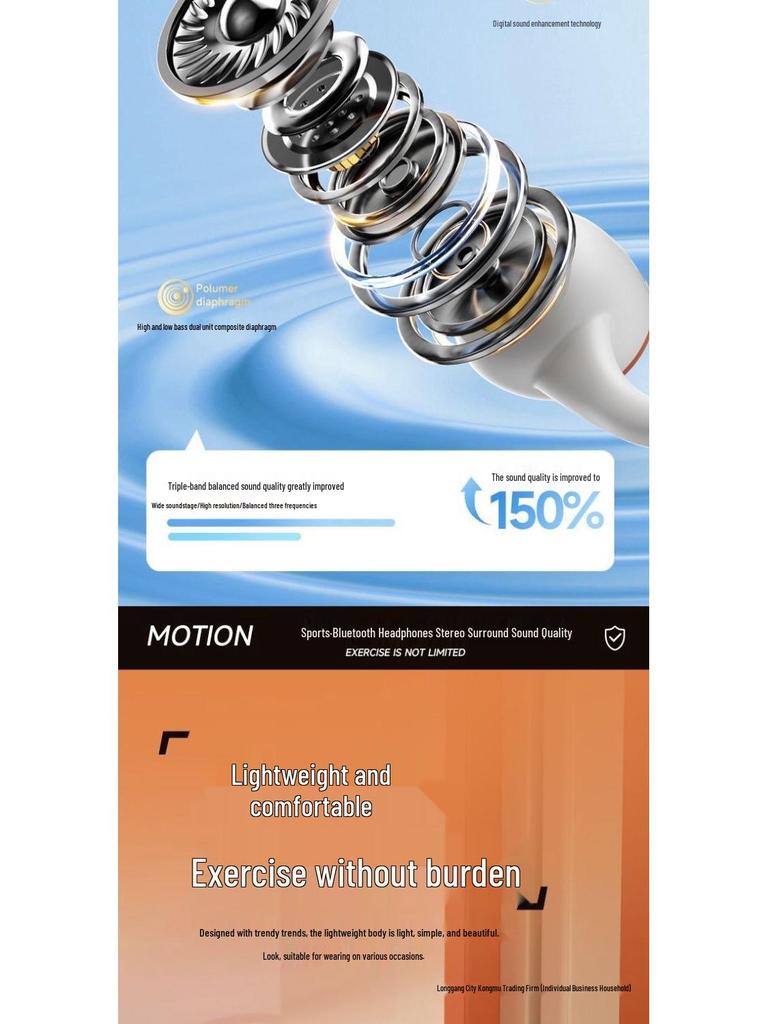 2025 Bone Conduction Bluetooth Headphones: Comfortable, Long Battery, Card Slot, Sports Earhooks