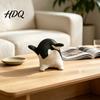 Housewarming Present Ideas Cute Penguin Figurine Nordic Style Small Animal Statue Whimsical Fine Craftsmanship Tabletop Figurine Desk Shelf