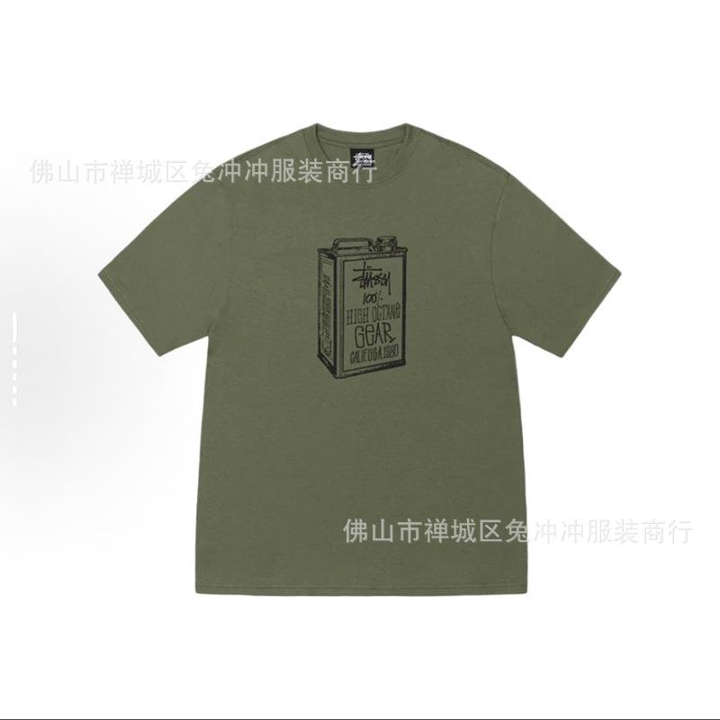 2025 new STU three standards complete spring and summer new tide brand classic cruise printed letters men and women with the same short sleeves