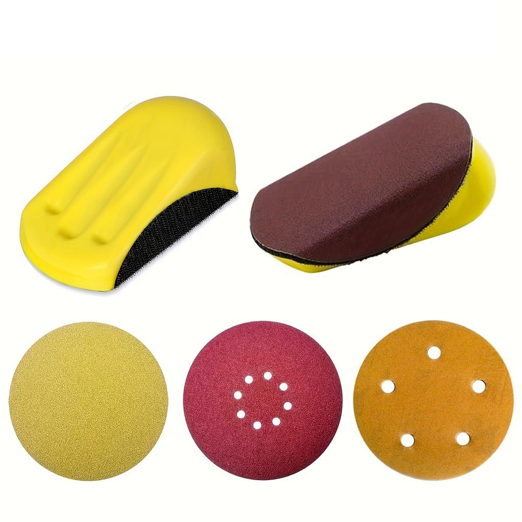 5 Inch Self Adhesive Sanding Disc Pad PU Foam Backing Polishing Grinding Tool Durable for Metal Wood Plastic Surface Finishing