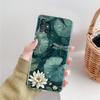 Phone Case For Samsung A15 A13 A35 A55 A51 A71 A41 A31 A21S A03S A05 A17 A23 A25 A33 A53 A73 5G A07 4G Clear Cover Lotus Pattern