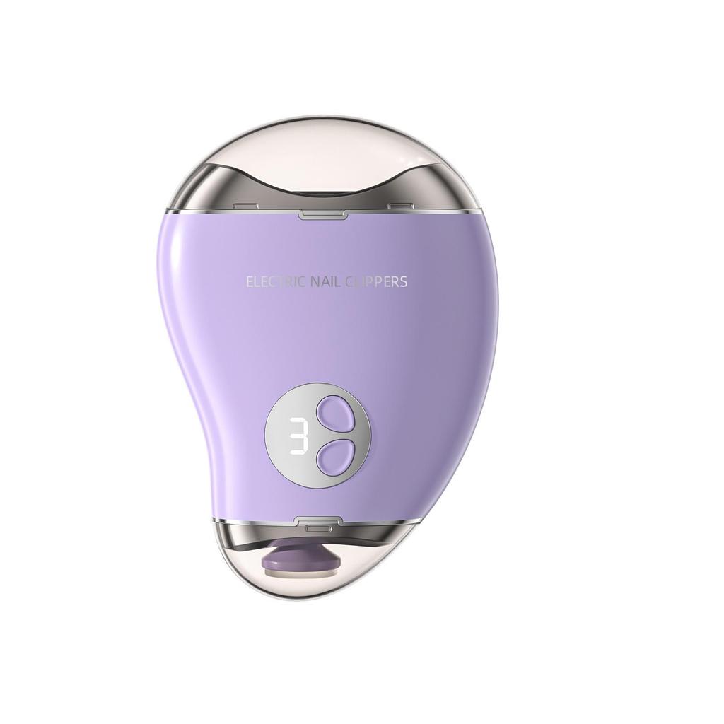 USB Rechargeable Electric Nail Clipper Set for Infants & Toddlers - Includes Nail File & Hand Cleaning Tool