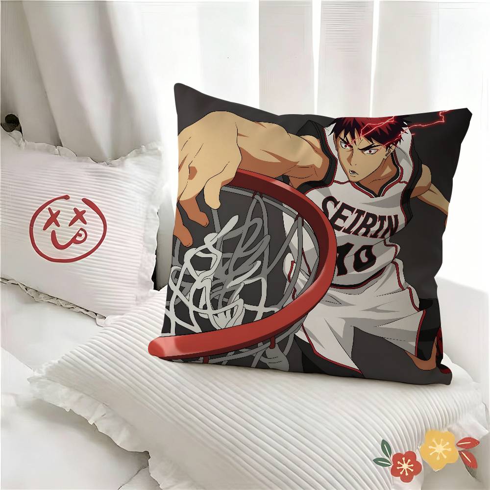 pc Anime Kurokos Basketball Pillow Case Fashion Square Pillowcase Bedroom Sofa Room Ins Decoration Leisure