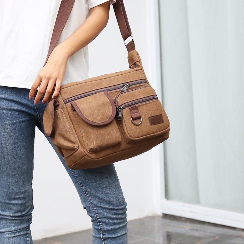 Men's Canvas Crossbody & Shoulder Bag - Spring Casual Sports Trend