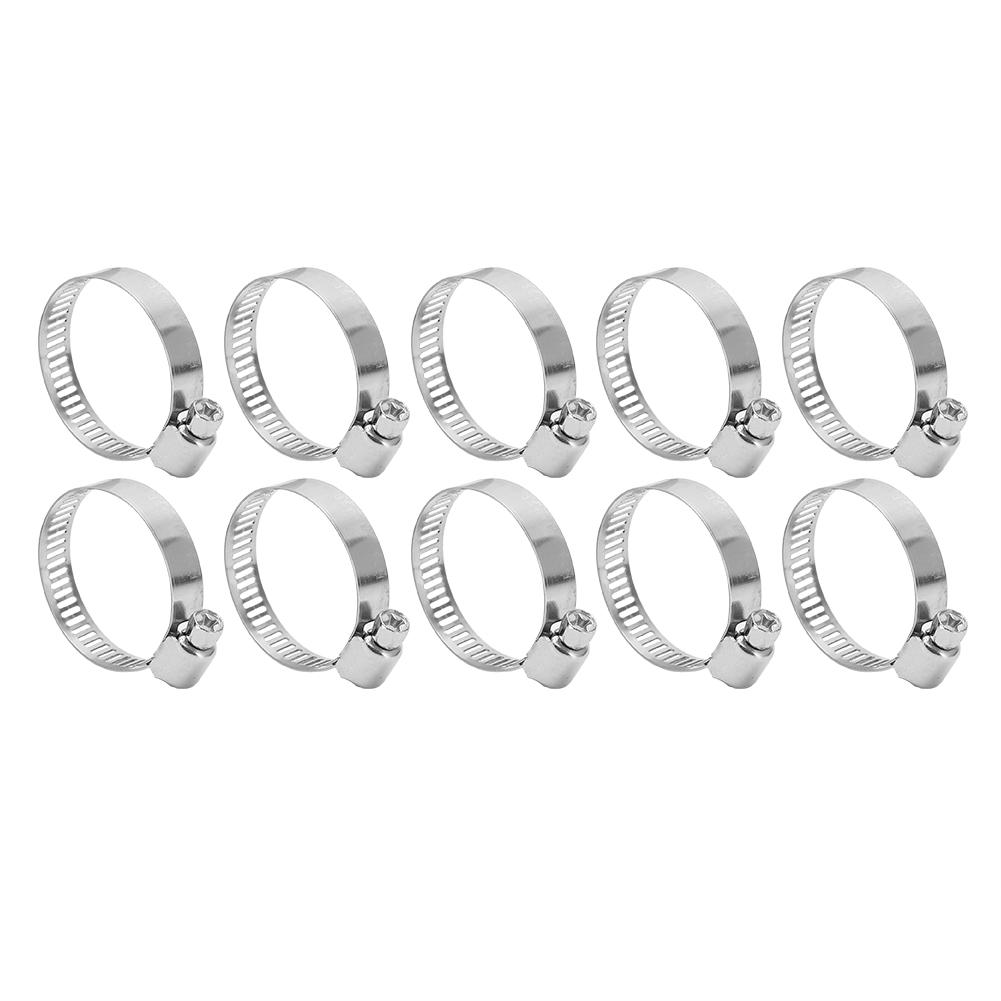 

10 шт. 3,5 см хомуты для шланга из нержавеющей стали, квадратная пряжка для крепления труб для воды