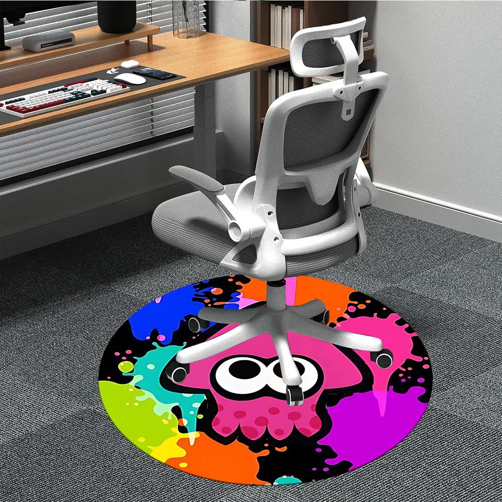 

1pc Splatoon Office Round Area Rug, Bedroom Living Room Home Decor, Room Deco, Offic a1016187 80cm by 80cm
