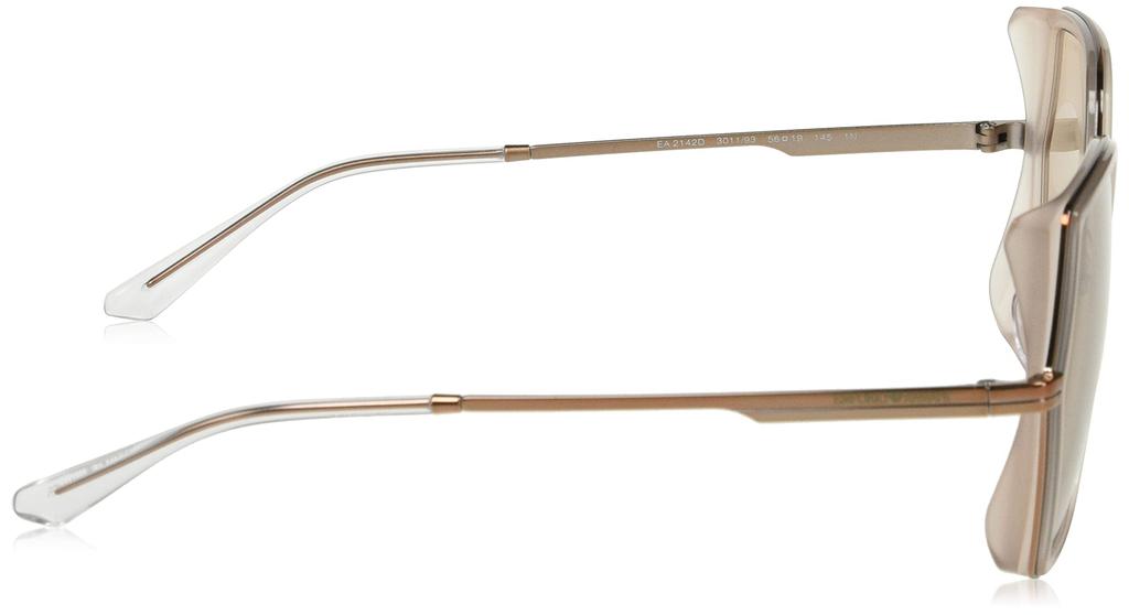 Emporio Armani Sunglasses EA2142D Opaline Gold Brown Lens 56 Pink/Rose Frame/Light