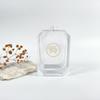 Polygonal Flat Square 100ml Perfume Snap-on Sample Bottle