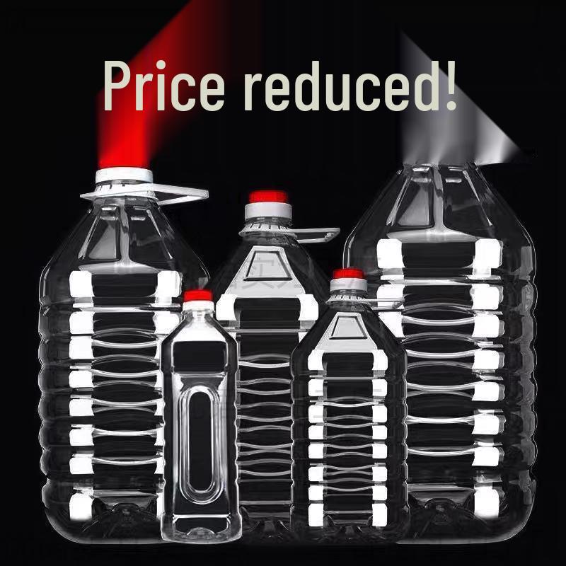 25L PET Plastic Wine Barrel with Lid - Thickened, Edible Oil Pot, 5L Container